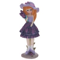 Фигурка декоративная "Девочка", L10 W9,5 H25 см, 2в.
