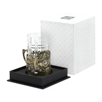 Набор для чая латунный "Рыбацкий" с чернением