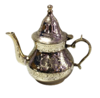 Чайник латунь резная JAPANI полированная h-22 см