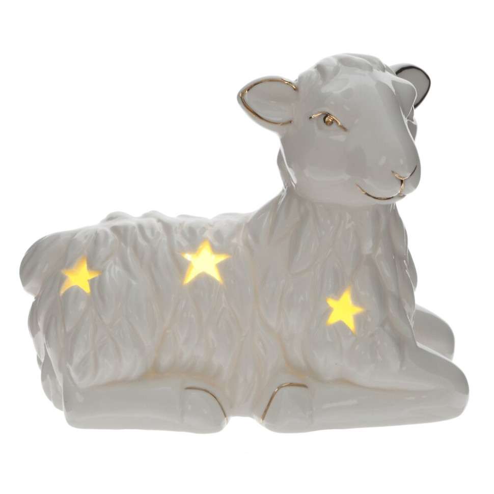 Фигурка декоративная с подсветкой (2хLR44) "Овечка", 2в., L15 W8 H12 Фигурка декоративная с подсветкой (2хLR44) "Овечка", 2в., L15 W8 H12
