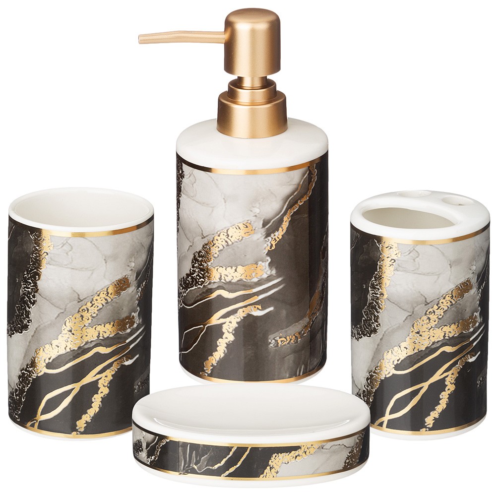 НАБОР ДЛЯ ВАННОЙ КОМНАТЫ 4 ПР. (КОР=12НАБ.) 360 МЛ