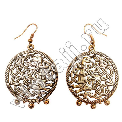 Серьги "Сказочный зверь"