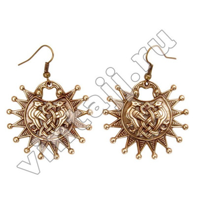 Серьги "Райские птицы"