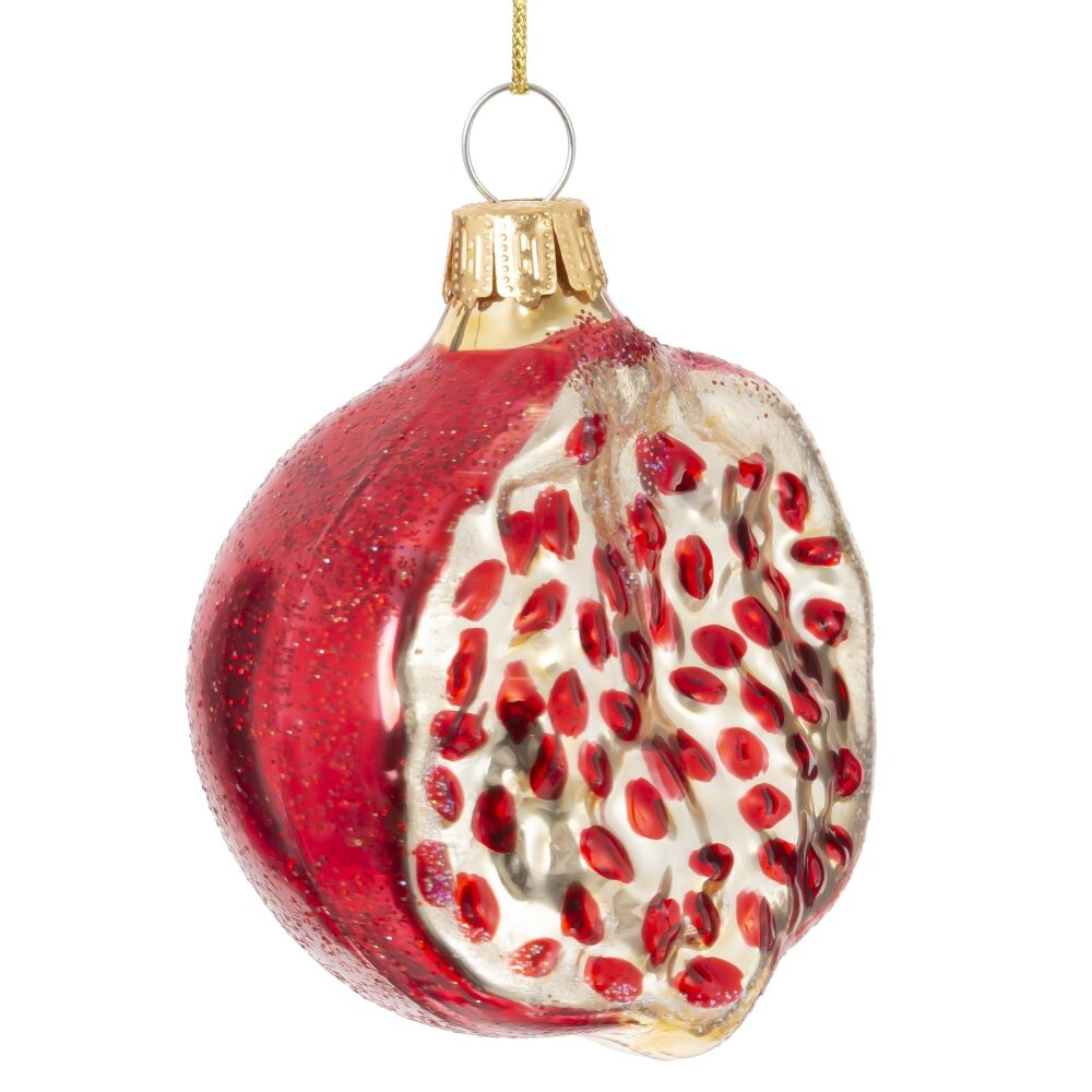 Украшение новогоднее "Гранат", L6 W4 H7 см, 2в.