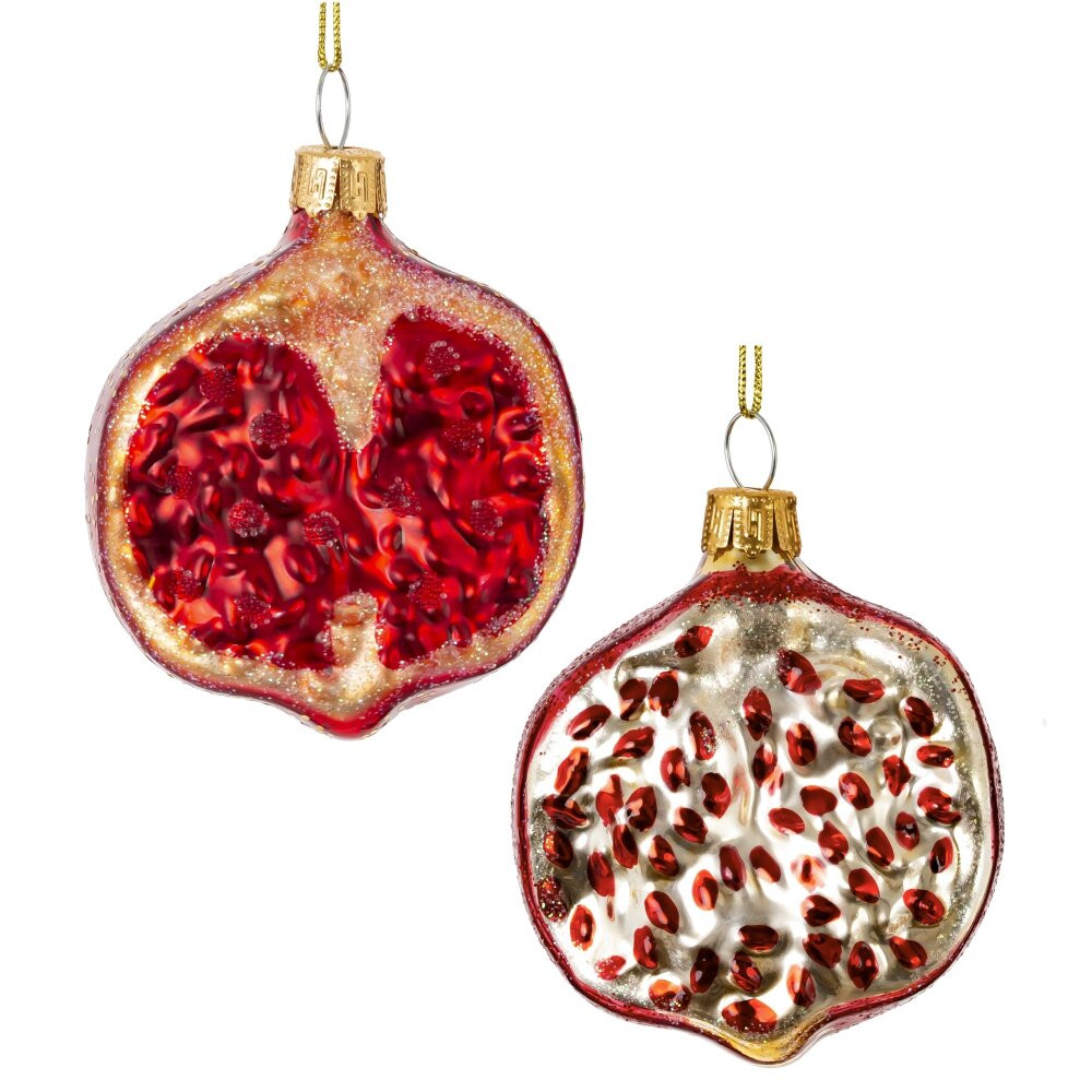 Украшение новогоднее "Гранат", L6 W4 H7 см, 2в.