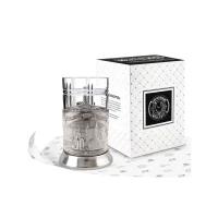 Набор для чая "Новосибирск" никелированный с чернением