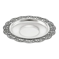 Чашка с блюдцем №10 из мельхиора с посеребрением