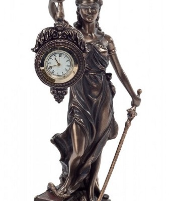 Статуэтка-часы "Фемида с мечом"