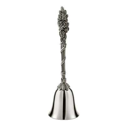 Колокольчик "Розалия" посеребренный с чернением