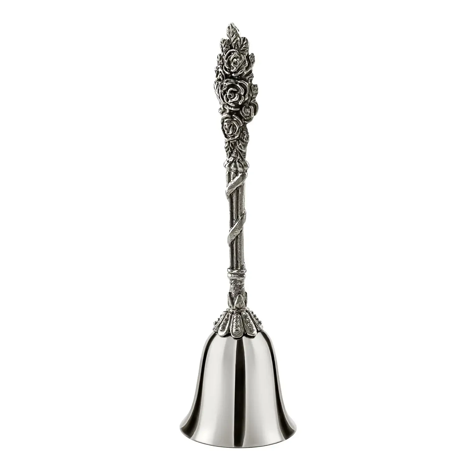 Колокольчик "Розалия" посеребренный с чернением