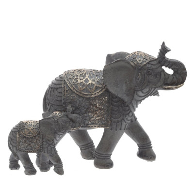 Фигурка декоративная "Слоны", L26 W10,5 H18,5 см