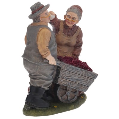 Фигурка декоративная "Бабушка с дедушкой", L18 W14,5 H19,5 см