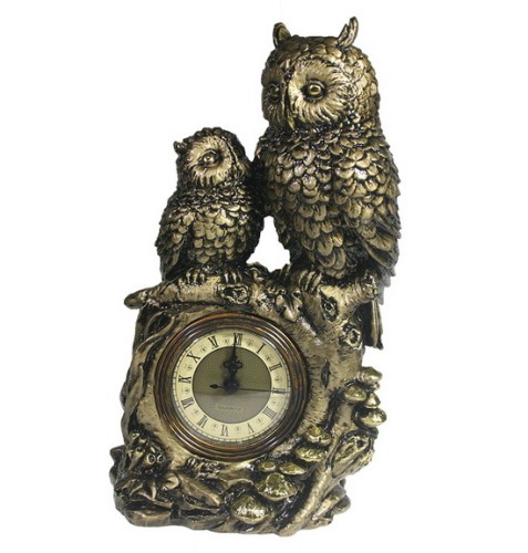 Настольные часы "Сова с совенком"