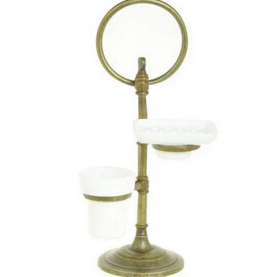 Подставка для стакана и мыльницы с держателем для полотенца "Бейли"