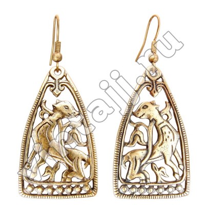 Серьги "Дивный зверь"