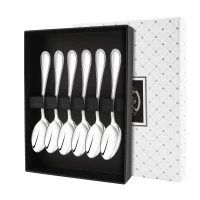 Набор кофейной ложки "Капелька" посеребренный