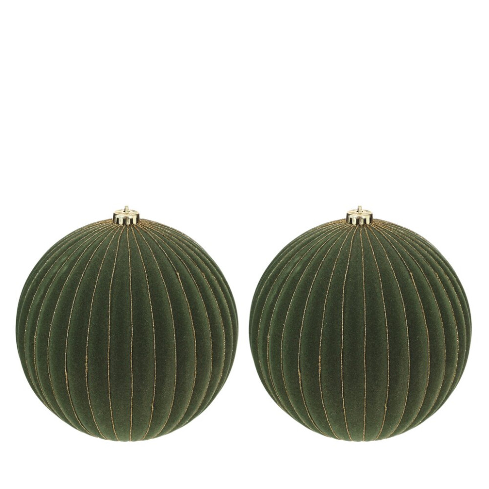 Набор из 2 шт: Новогоднее украшение "Шар", D20 см, L20,5 W20,5 H40