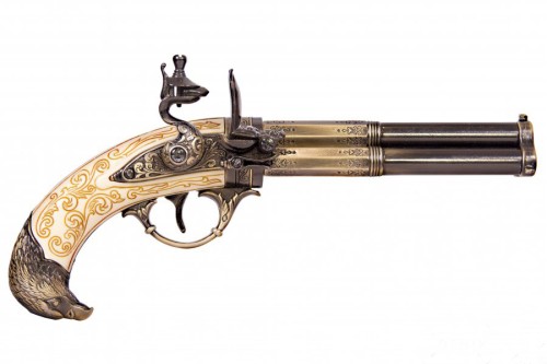Макет трехствольного пистоля "Flintlock" Макет трехствольного пистоля "Flintlock"