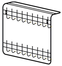 Настенная вешалка двухъярусная "Emily"