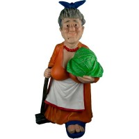 Декоративная садовая фигурка "Заядлая дачница"