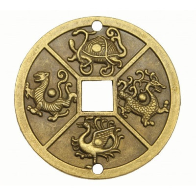 Декоративная монета "Священные животные" 5 шт.