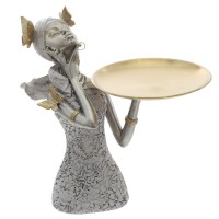 Фигурка декоративная "Африканка с бабочками", L25 W28 H27,5 см