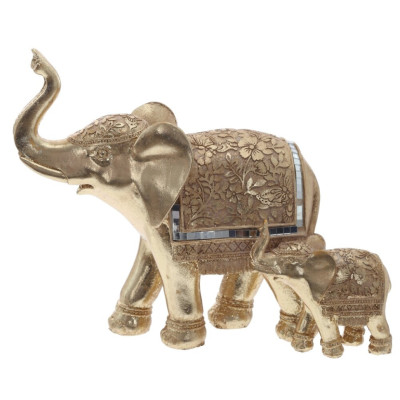 Фигурка декоративная "Цветочные слоны", L22 W10 H19 см