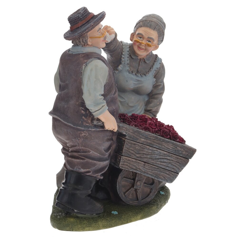 Фигурка декоративная "Бабушка с дедушкой", L18 W14,5 H19,5 см