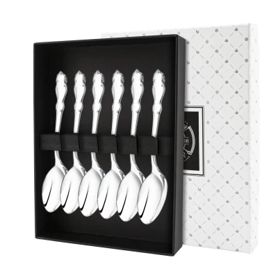 Набор кофейной ложки "Лира" посеребренный