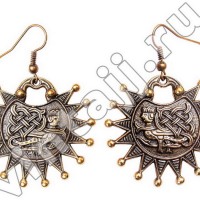Серьги "Птица Сирин"
