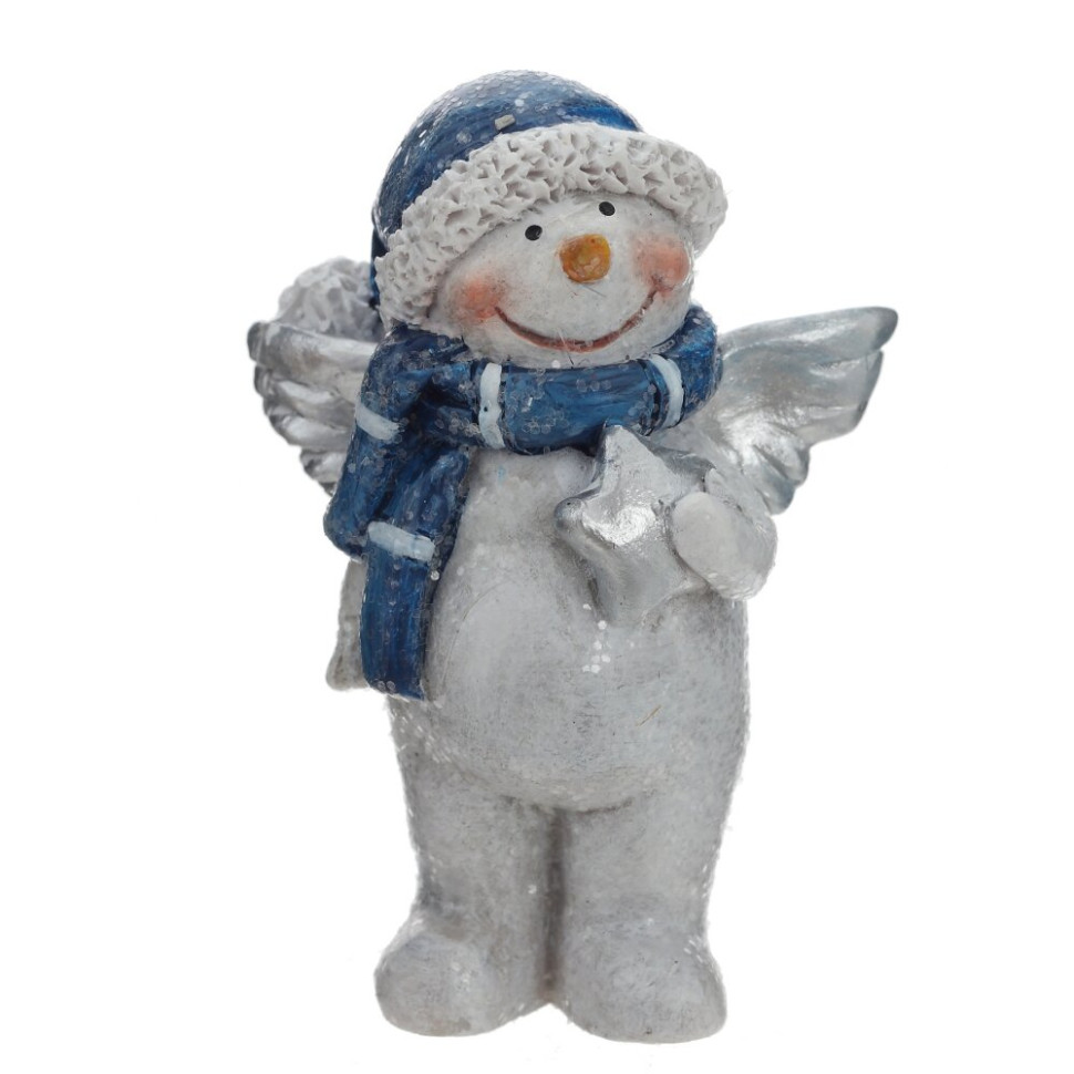 Фигурка декоративная "Снеговик", 2в., L4,5 W3,5 H6,5
