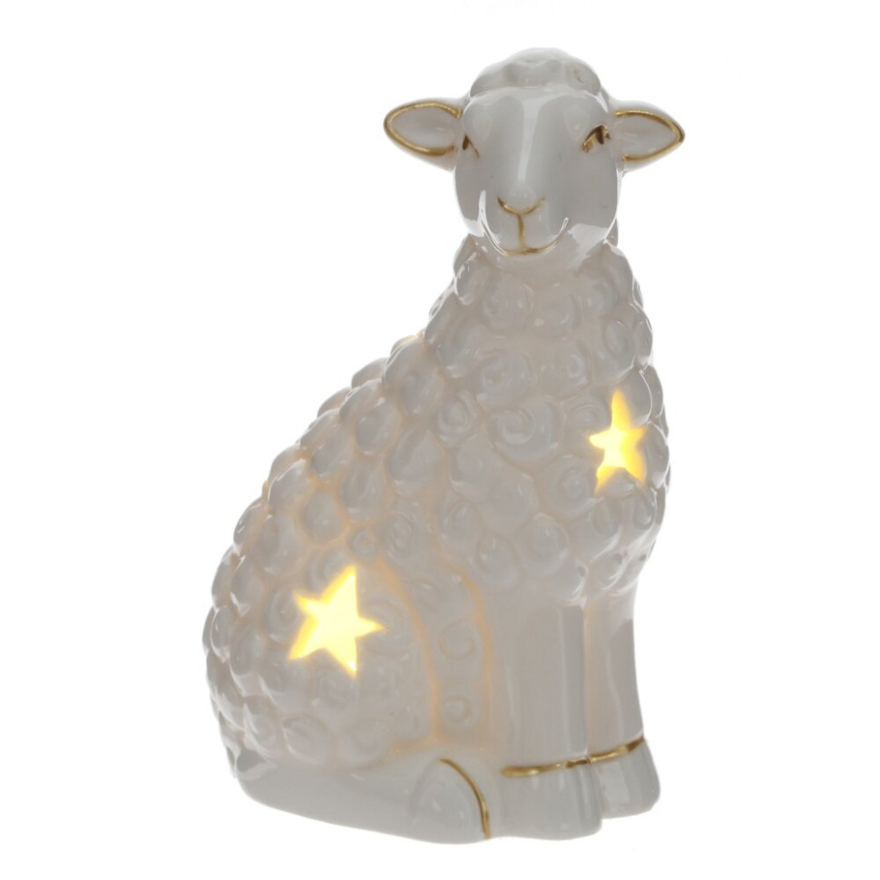 Фигурка декоративная с подсветкой (2хLR44) "Овечка", 2в., L6,5 W5,5 H10 Фигурка декоративная с подсветкой (2хLR44) "Овечка", 2в., L6,5 W5,5 H10