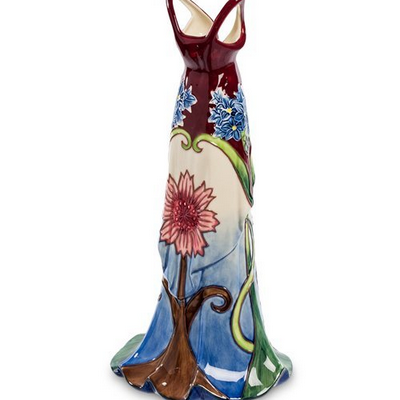 Декоративная ваза "Платье в цветах" 