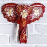 Настенная маска "Цветочный слон"