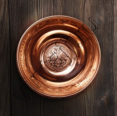 Плошка декоративная "Голуби у Древа Жизни"