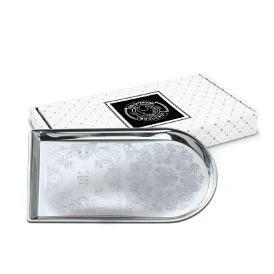 Поднос для чая никелированный