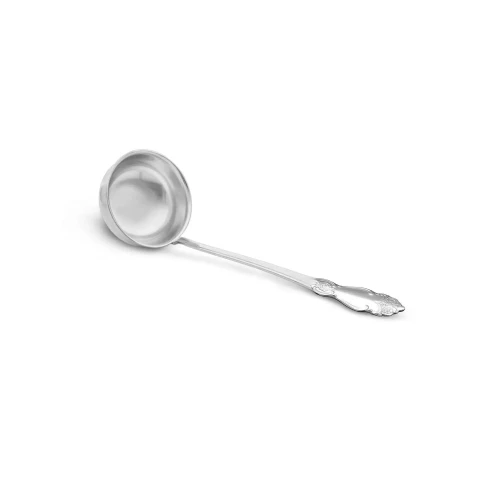 Ложка разливательная "Серебряная роза" посеребренная