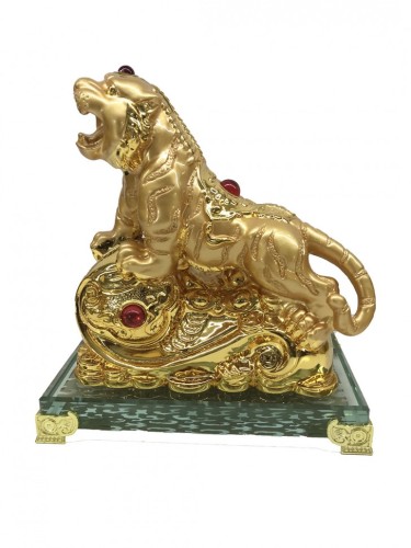 Декоративная статуэтка "Тигр с жезлом"  