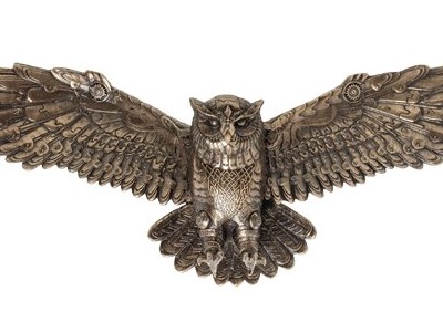 Панно декоративное "Сова стимпанк"