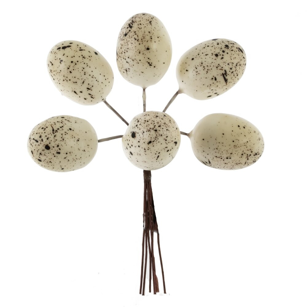 Набор из 6-ти изделий декоративных "Яйца пасхальные", L17 W3,5 H18/10 см