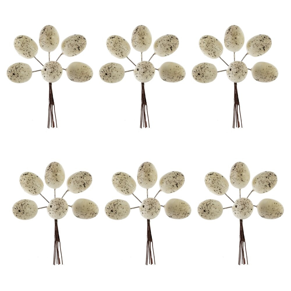 Набор из 6-ти изделий декоративных "Яйца пасхальные", L17 W3,5 H18/10 см