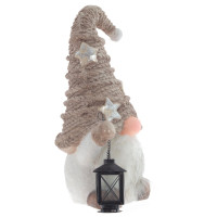 Фигурка декоративная "Гном с фонариком", L26 W19 H44 см