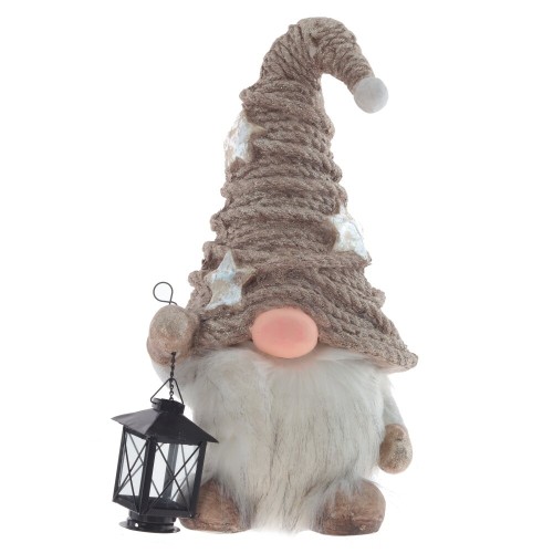 Фигурка декоративная "Гном с фонариком", L26 W19 H44 см