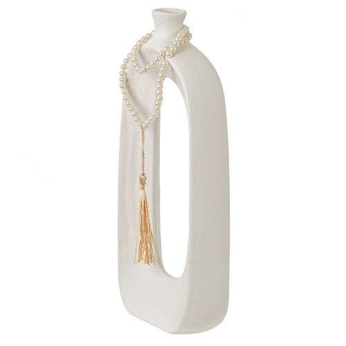 Ваза с ожерельем, 300 мл, L11,5 W5,5 H27,5 см Ваза с ожерельем, 300 мл, L11,5 W5,5 H27,5 см