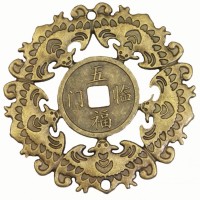 Декоративная монета "Летучие мыши" 5 шт.