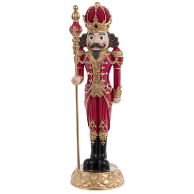 Фигурка декоративная "Щелкунчик" (подсвет, 2хААА, н/п), L15 W15 H50 см