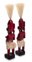 Набор статуэток "Колоритные тотемы" бордовый