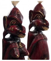 Набор статуэток "Колоритные тотемы" бордовый