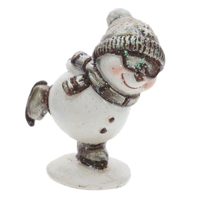 Фигурка декоративная "Снеговик", 2в., L5 W3,5 H6,5