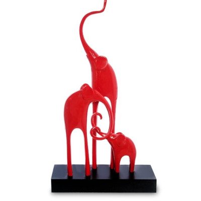 Интерьерная статуэтка "Красные слоны"     